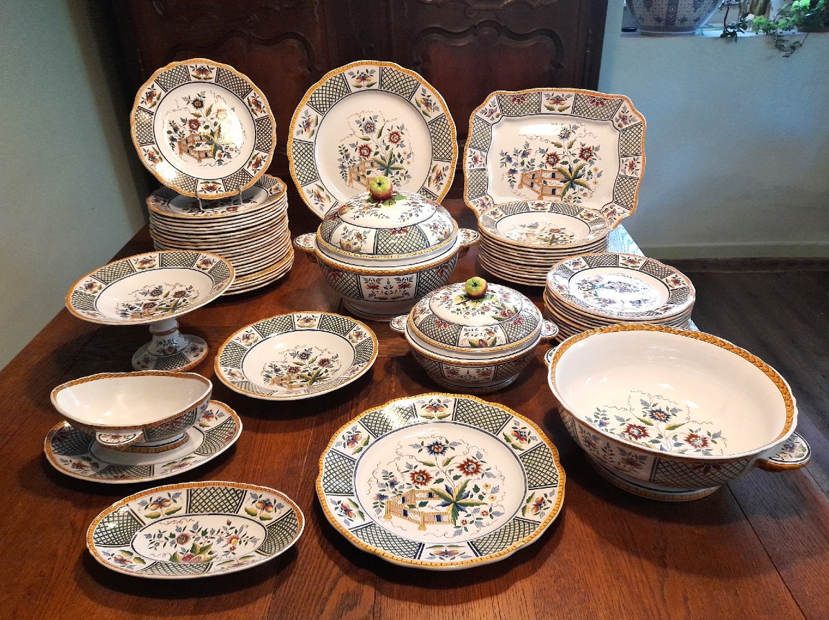 Sarreguemines, Table Service, Montmorency Decor