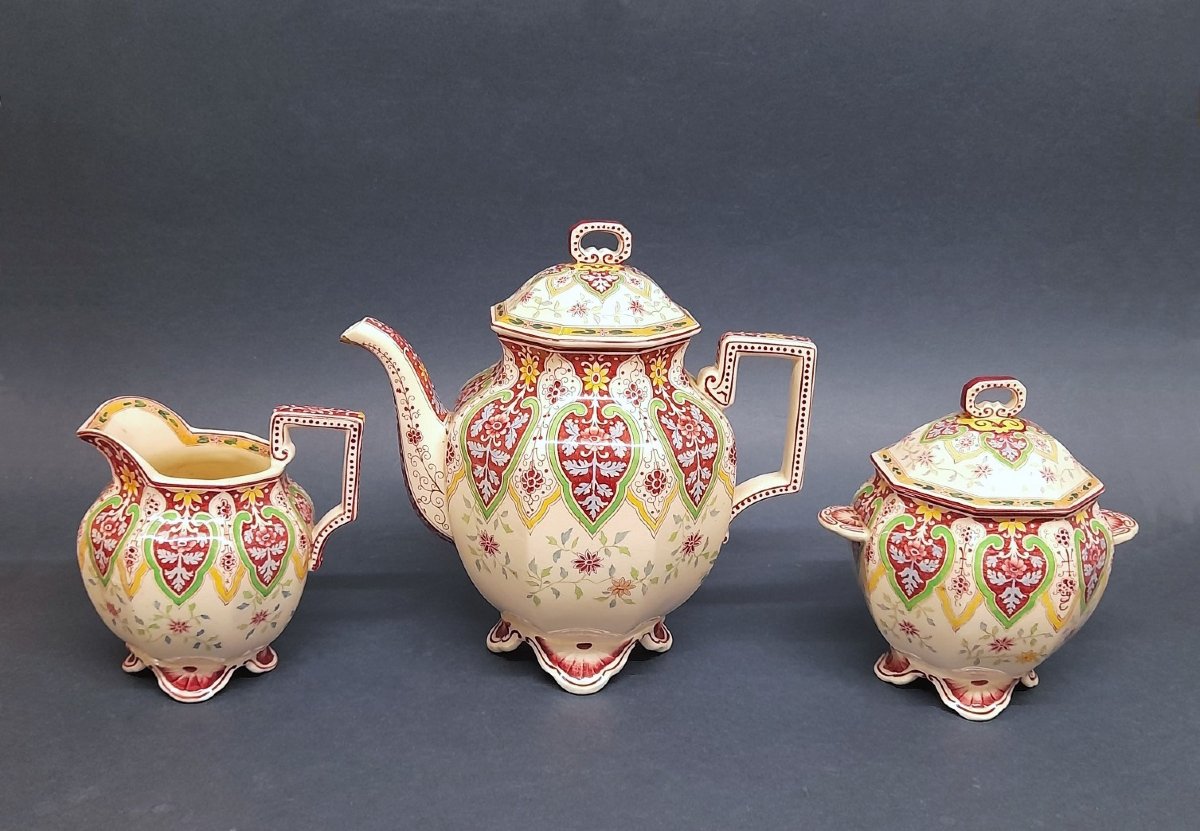 Sarreguemines, Peking Decor Tea Set-photo-1