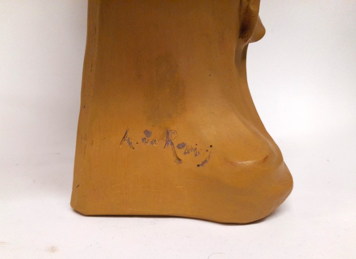 Sarreguemines, Ranieri, Saint-maurice, Terracotta, Art Nouveau, Bust-photo-1