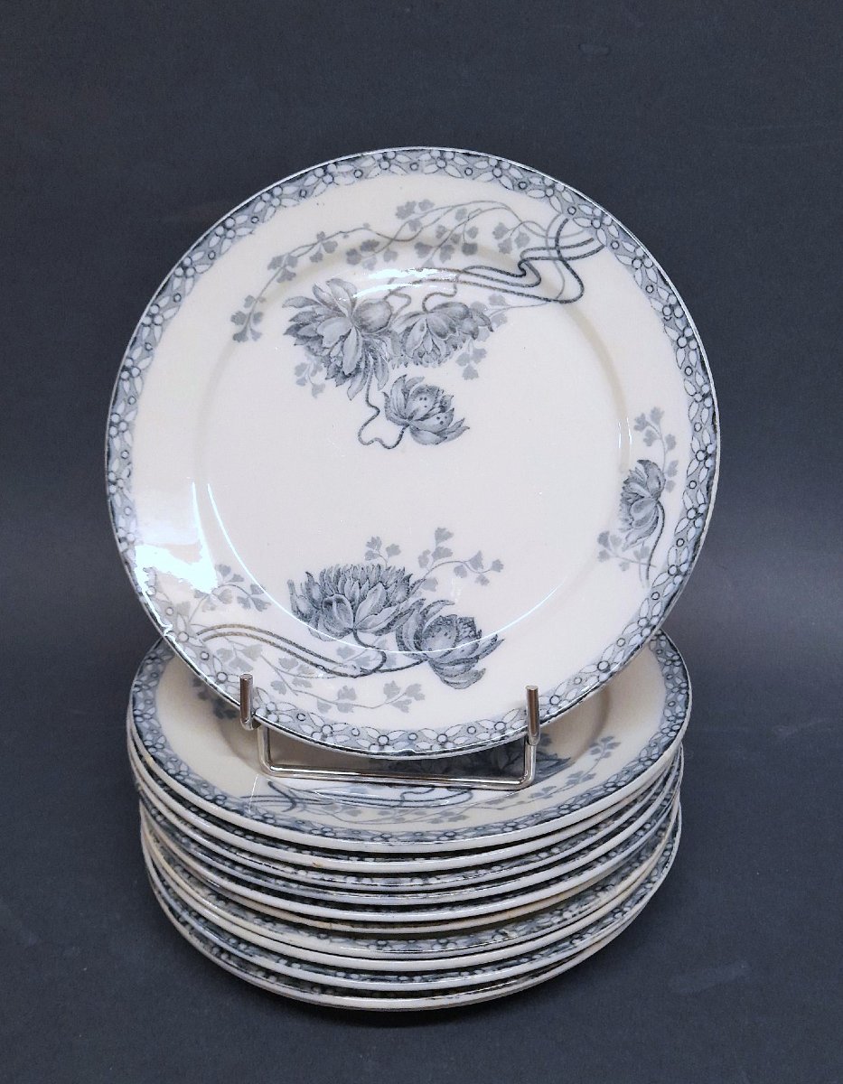 Sarreguemines, Art Nouveau, Royat Tableware-photo-1