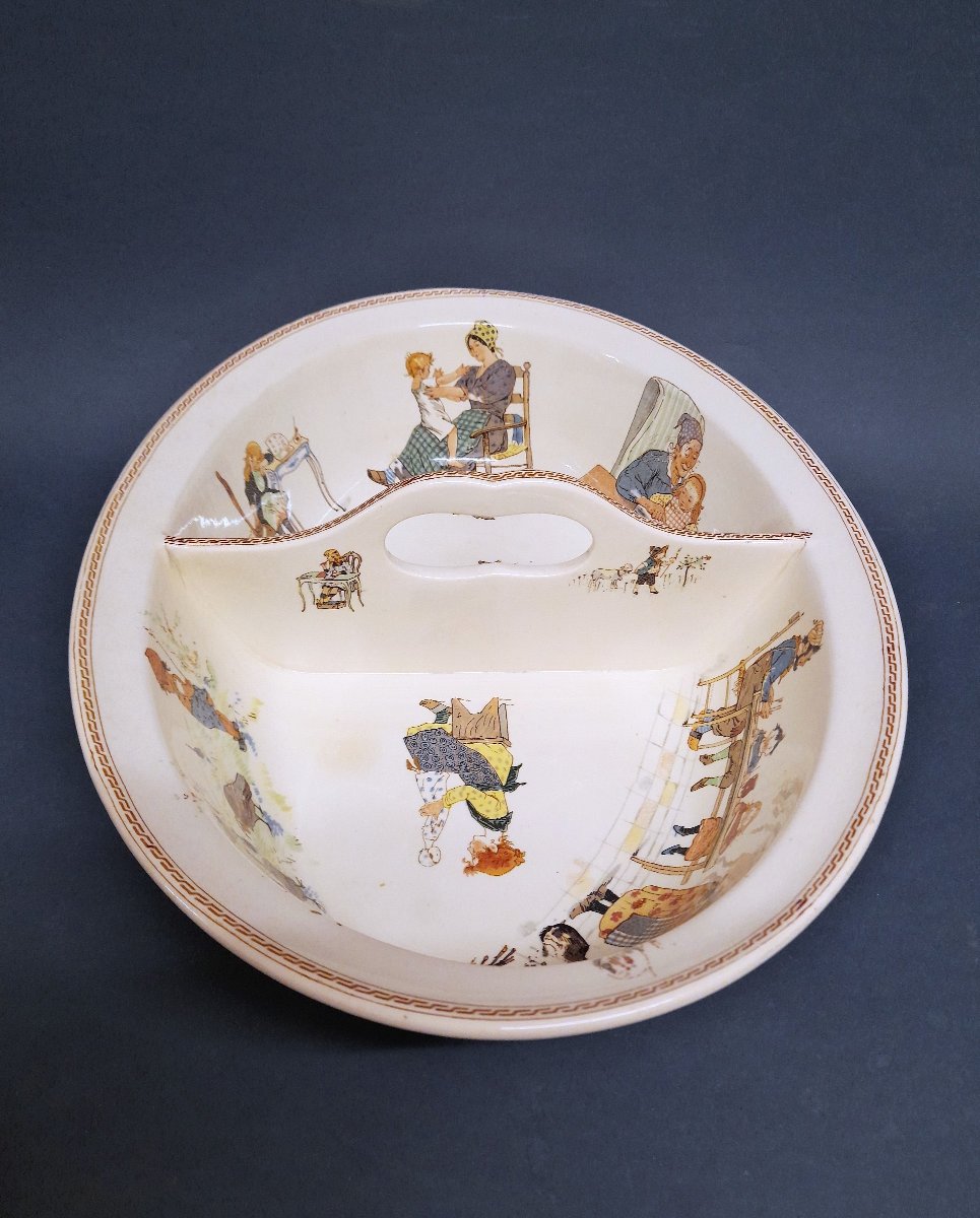 Sarreguemines, Baby Sink, "enfants Richard" Decorations-photo-4