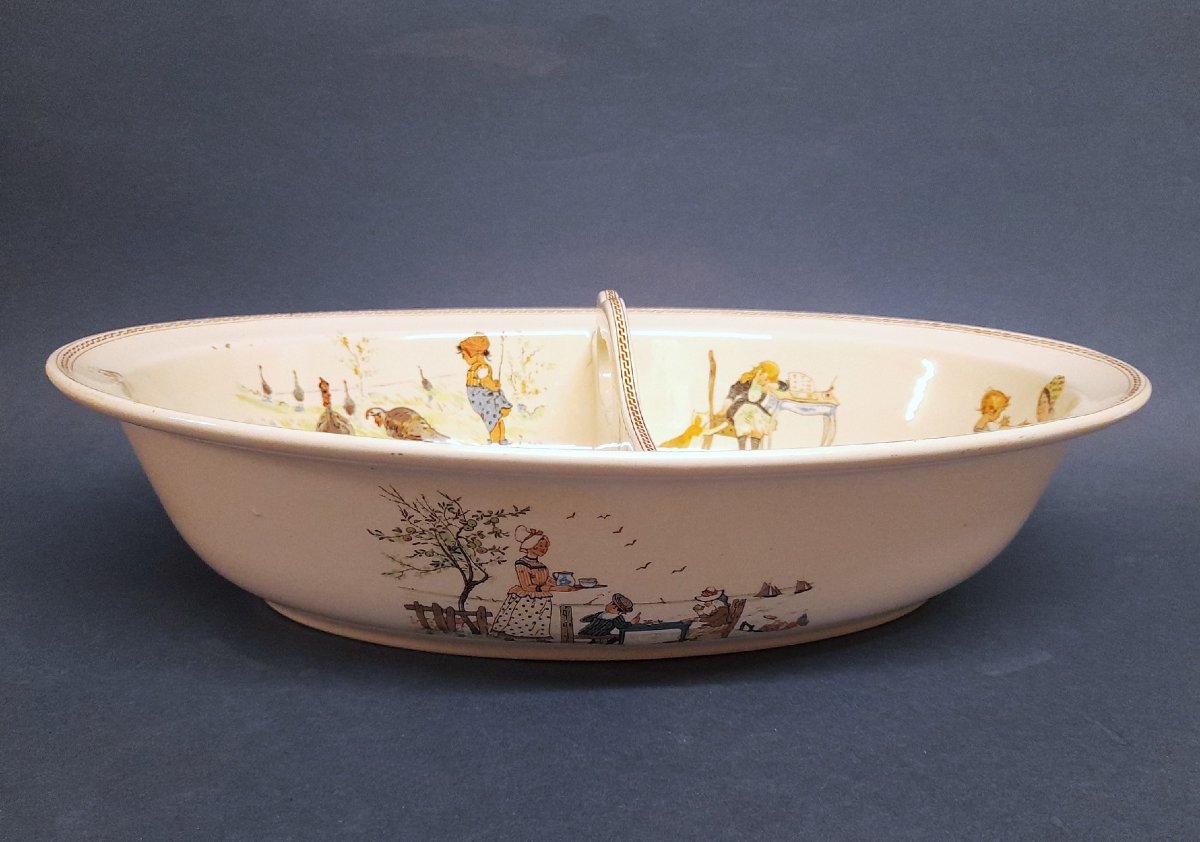 Sarreguemines, Baby Sink, "enfants Richard" Decorations-photo-1