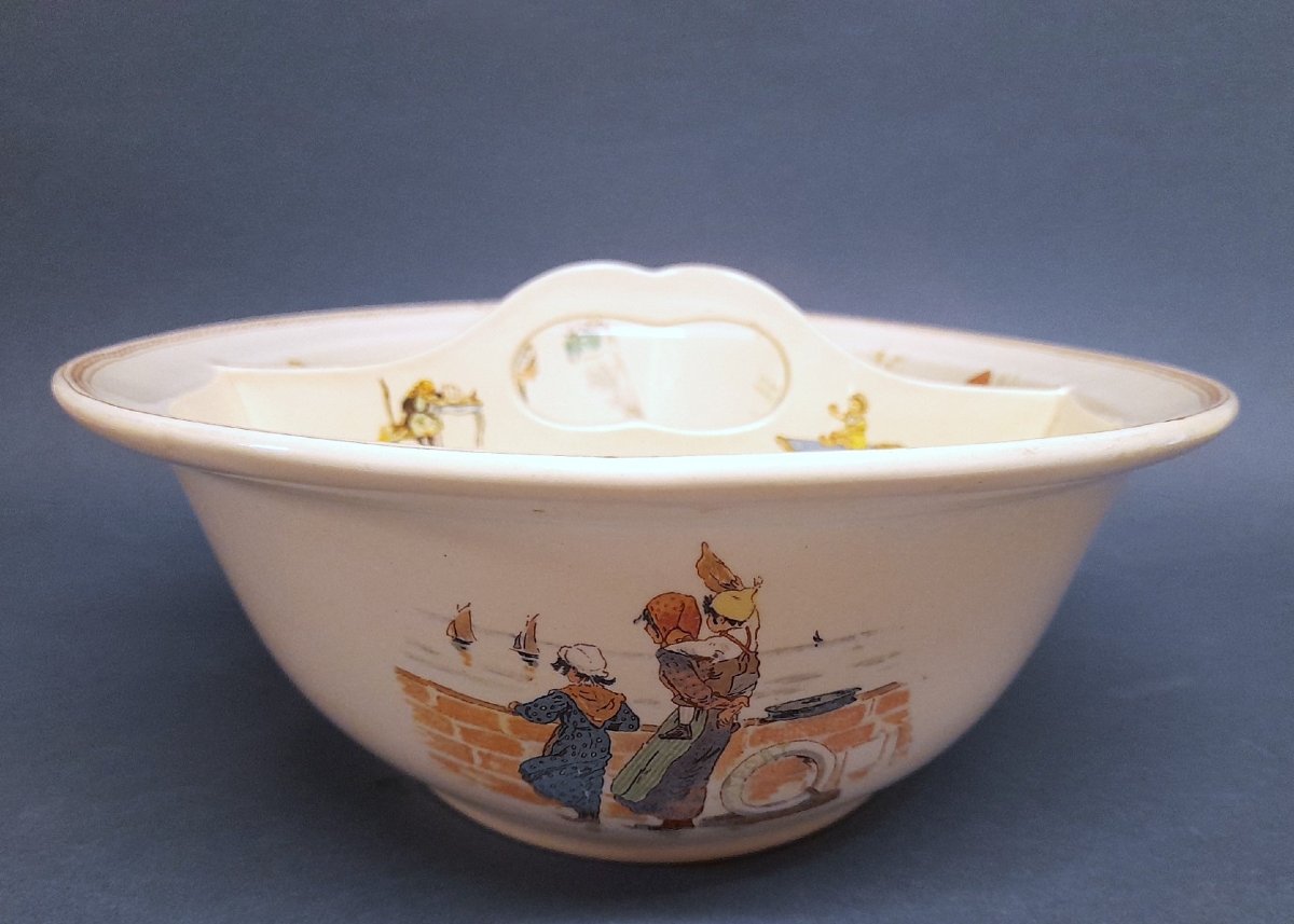 Sarreguemines, Baby Sink, "enfants Richard" Decorations-photo-4