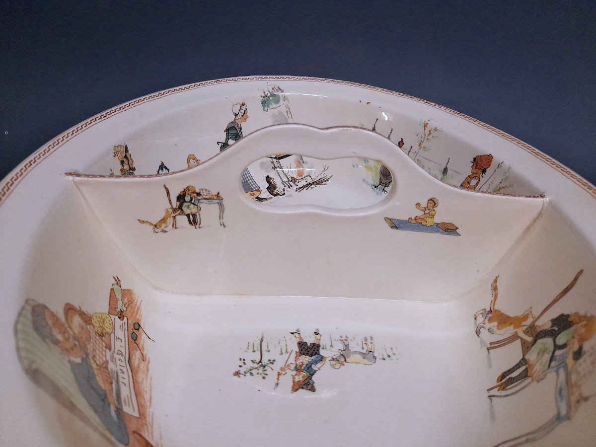 Sarreguemines, Baby Sink, "enfants Richard" Decorations-photo-7