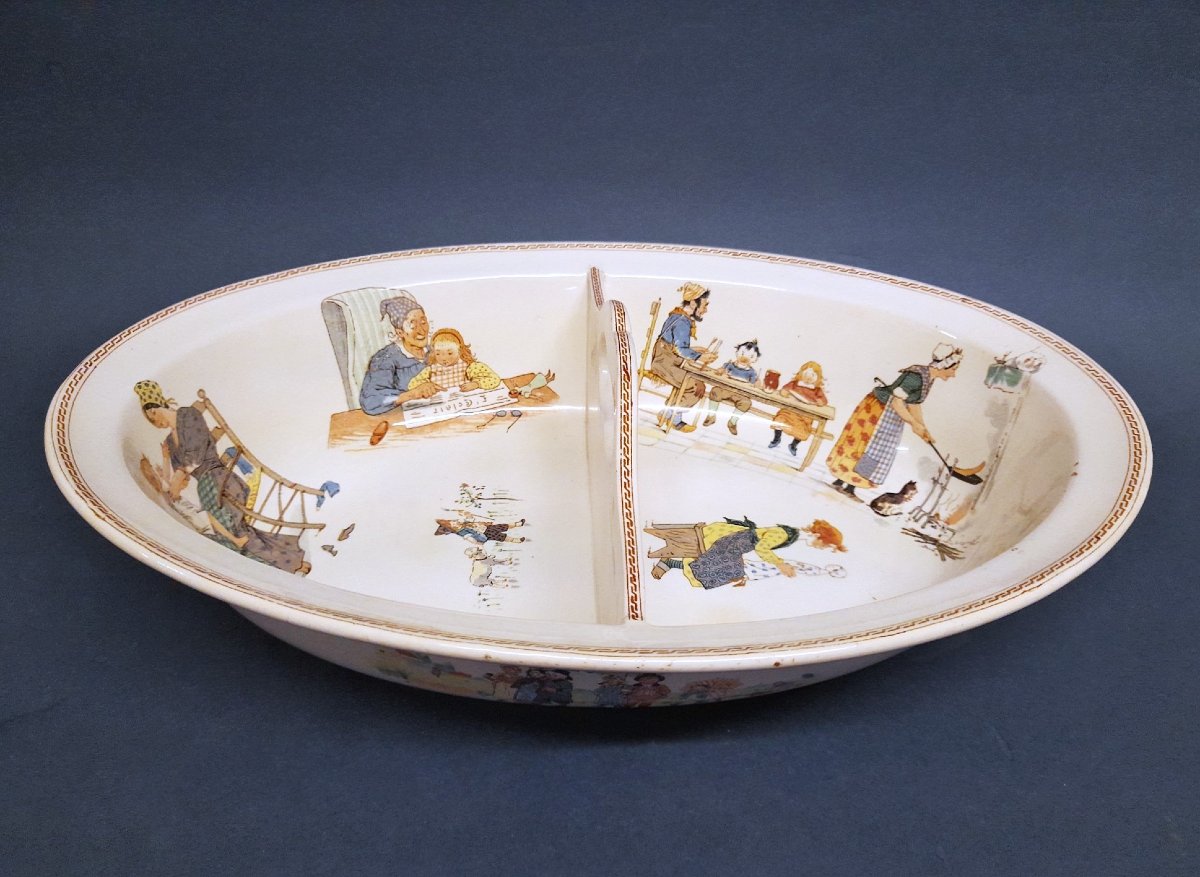 Sarreguemines, Baby Sink, "enfants Richard" Decorations