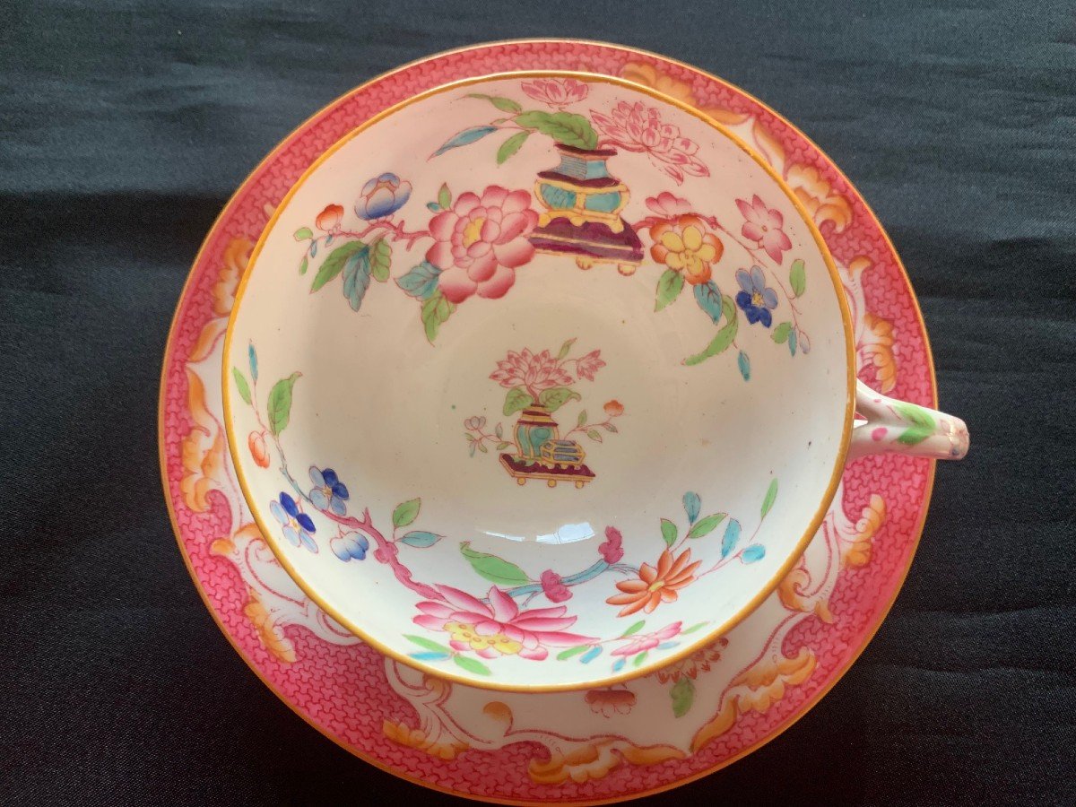 Fismes, Vernon (vpf), Porcelain Tea Service, Minton, Sarreguemines-photo-5