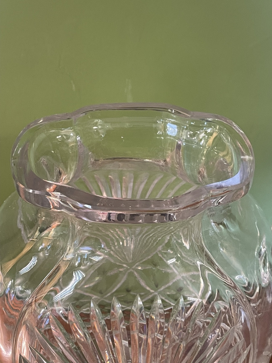 Grand Vase En Cristal Baccarat XIX Eme-photo-4