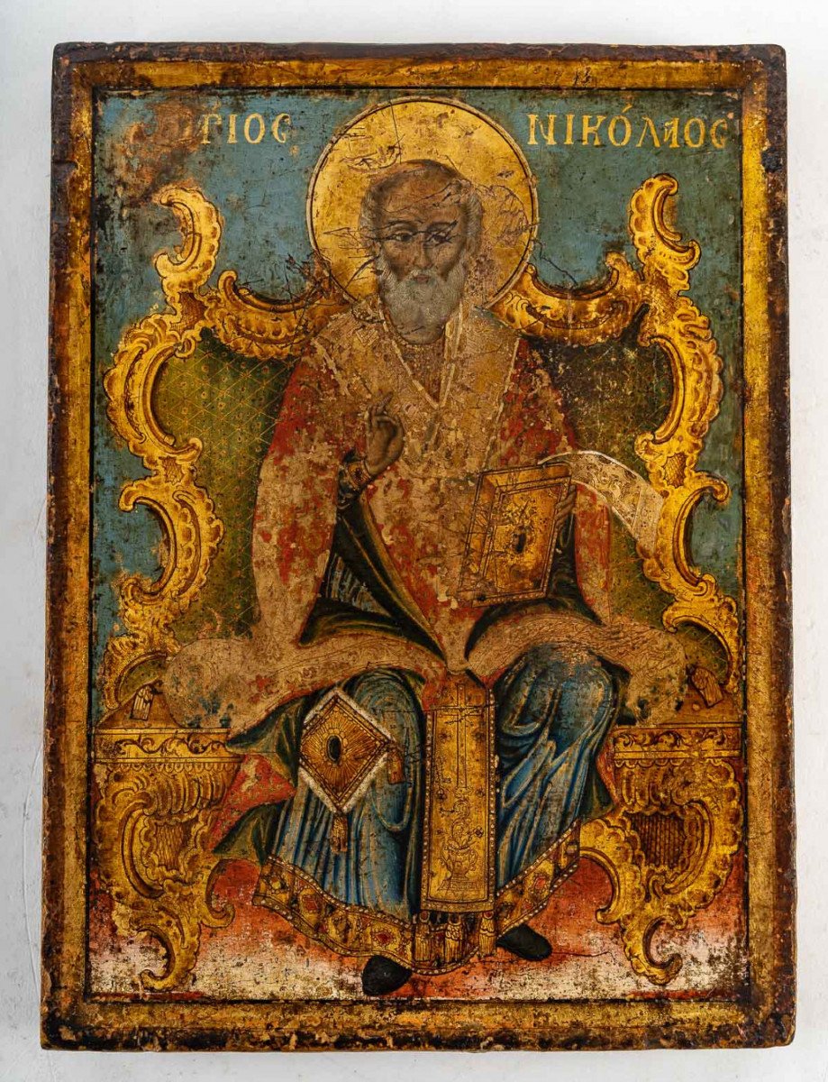 An Icon Representing Saint Nikolai The Wonder.