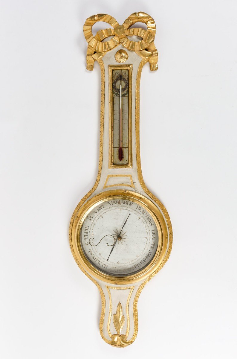 A Louis XVI Period (1774 - 1793) Barometer - Thermometer.