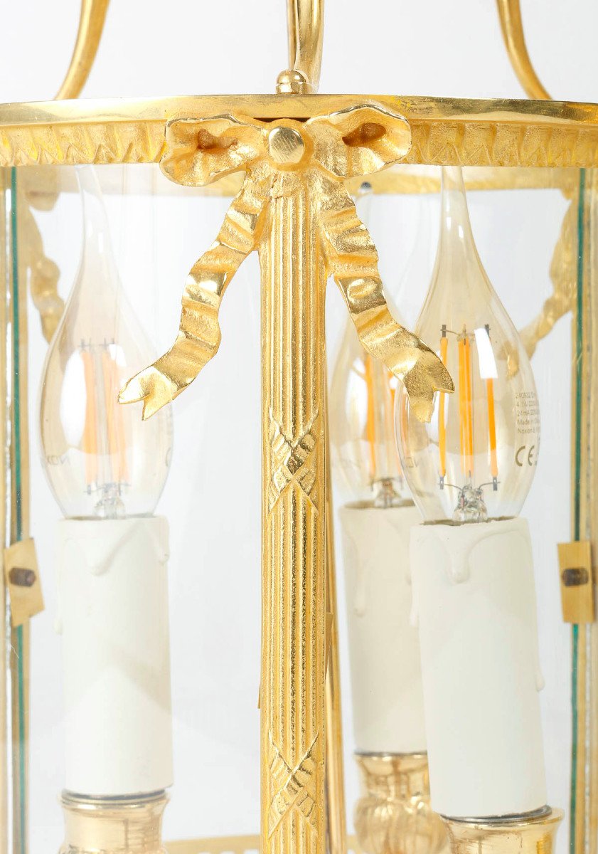 Paire De Lanternes De Style Louis XVI.-photo-3