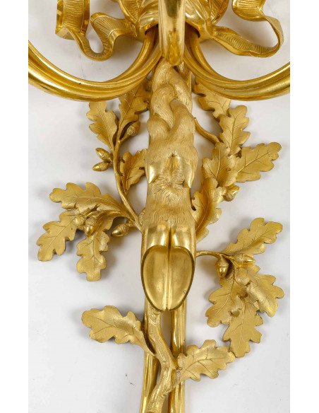 A Pair Of Important Wall - Lights In Louis XVI Style.-photo-4