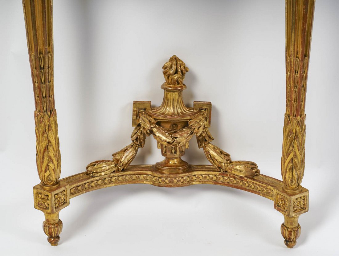 A Napoleon III Period (1848 - 1870) Console Table.-photo-1