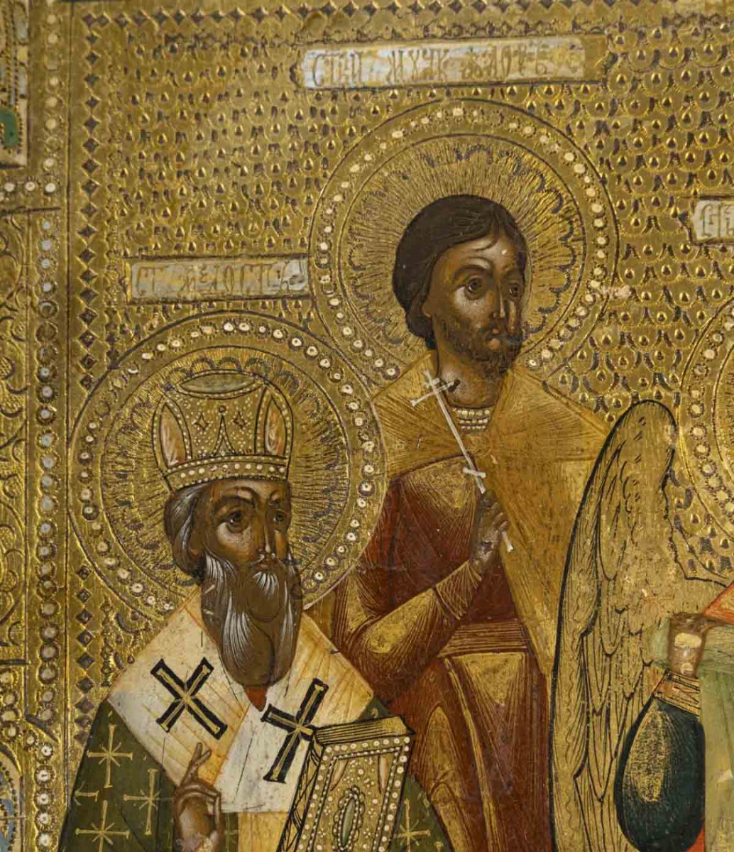 Russian Icon, 19th Century.-photo-1