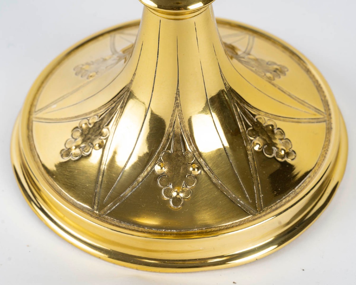 Neo-gothic Style Ciborium, Dating From The 19th Century.-photo-3