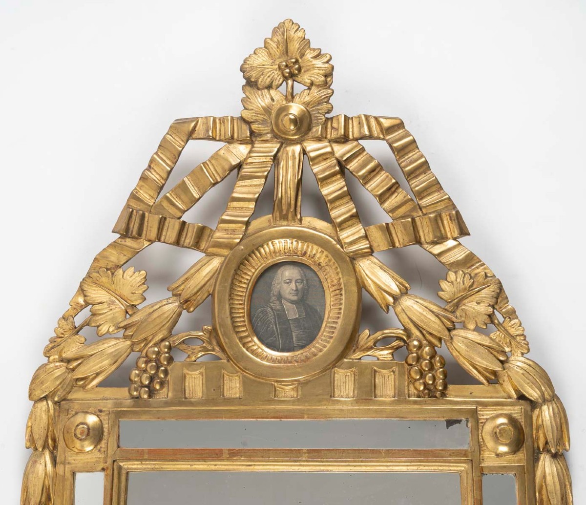 Miroir à parecloses d'époque Louis XVI (1774 - 1793), XVIIIe siècle.-photo-2