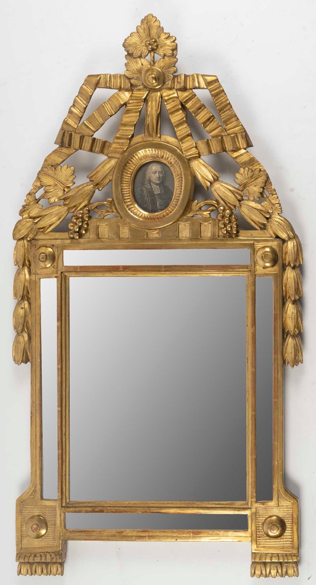 Miroir à parecloses d'époque Louis XVI (1774 - 1793), XVIIIe siècle.