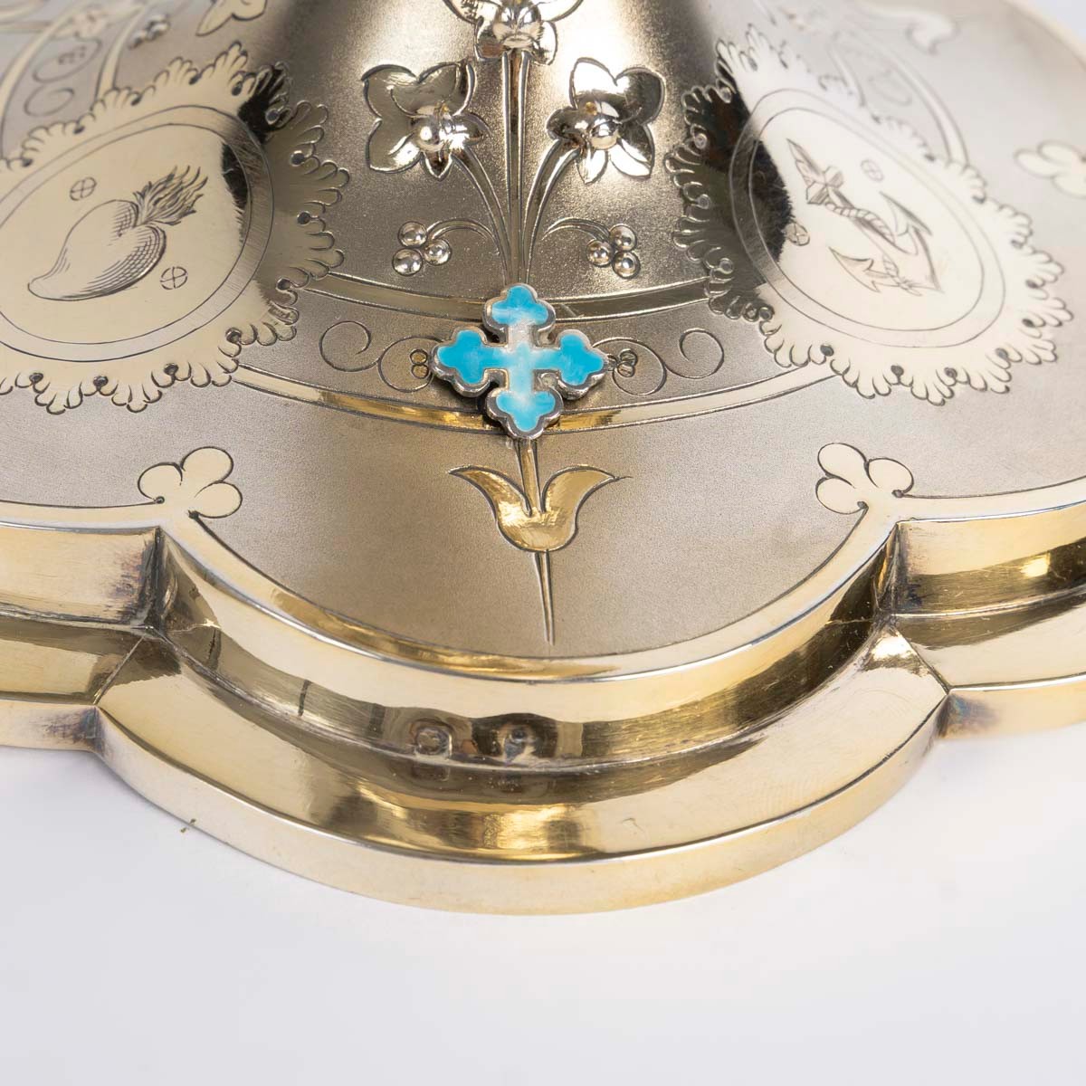 Chalice And Paten In Vermeil. 19th Century.-photo-1