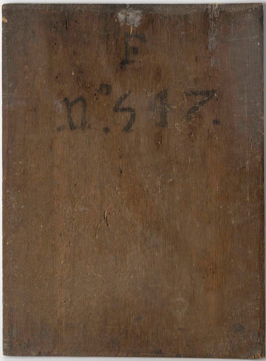 Oil On Wood Depicting The Virgin And Child, 17th Century.-photo-2