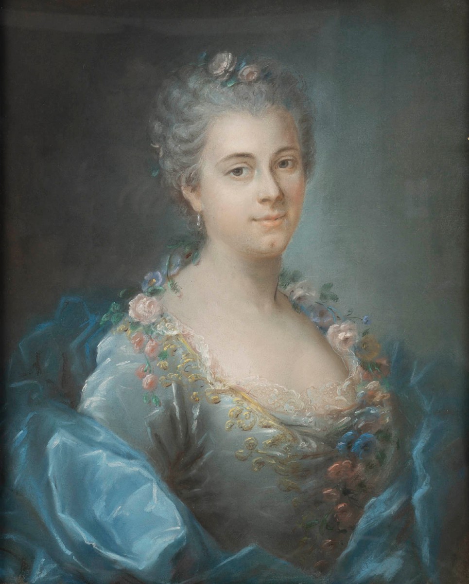 Portrait Of ‘the Marquise De Lage’, Louis XV Period (1724–1774). 18th Century.-photo-2