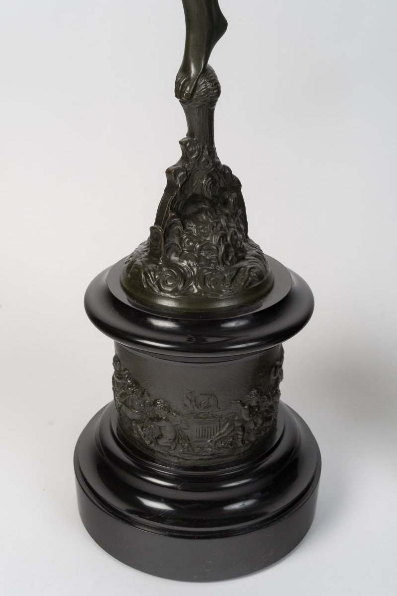 "La Renommée et Mercure " d'après Jean de Bologne (1529-1608), d'époque Napoléon III (1848-1870-photo-4