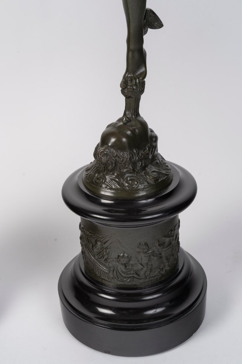"La Renommée et Mercure " d'après Jean de Bologne (1529-1608), d'époque Napoléon III (1848-1870-photo-2