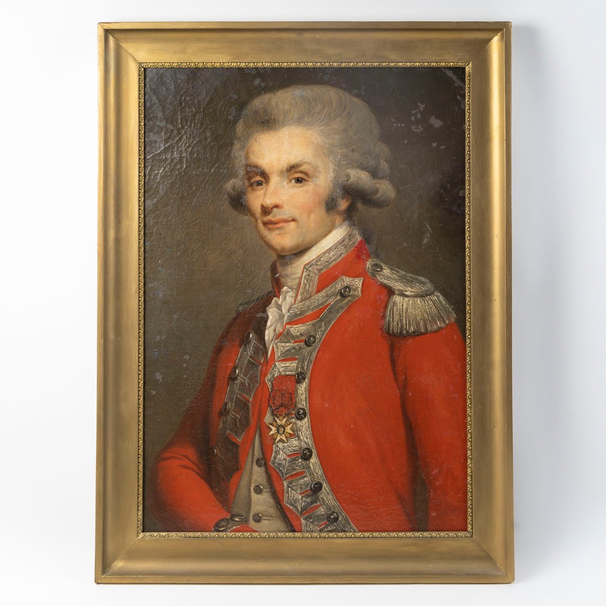 Portrait Of Captain Fouquet Dulomboy (1757–1822), 19th-century Oil On Canvas.