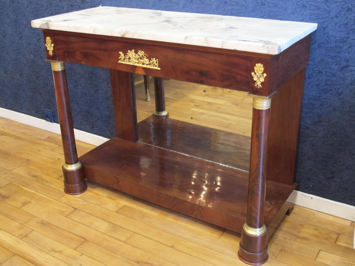 A 1st Empire Period (1804 - 1815) Console Table.-photo-2