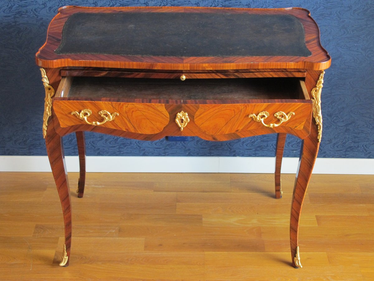 Bureau d'époque Napoléon III (1848 - 1870) De Style Louis XV.-photo-2