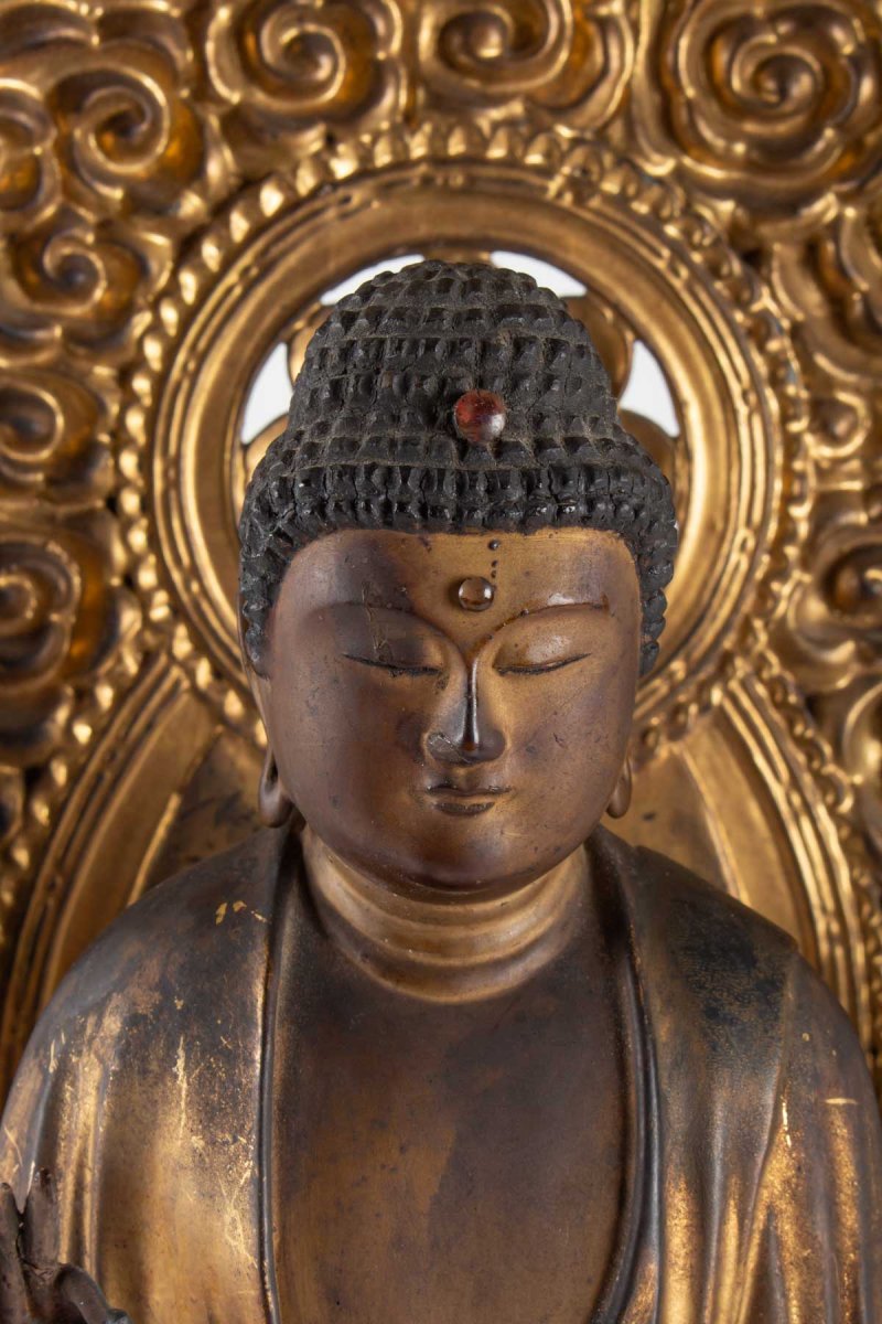 A Statue Of Buddha Amida.-photo-4