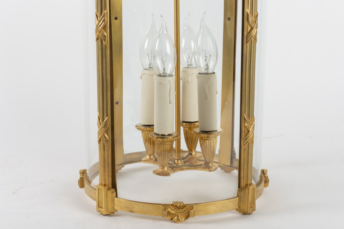 Paire De Lanternes De Style Louis XVI. -photo-4