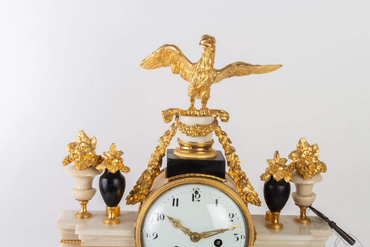 A Louis XVI Period (1774 - 1793) Portico Clock.-photo-2