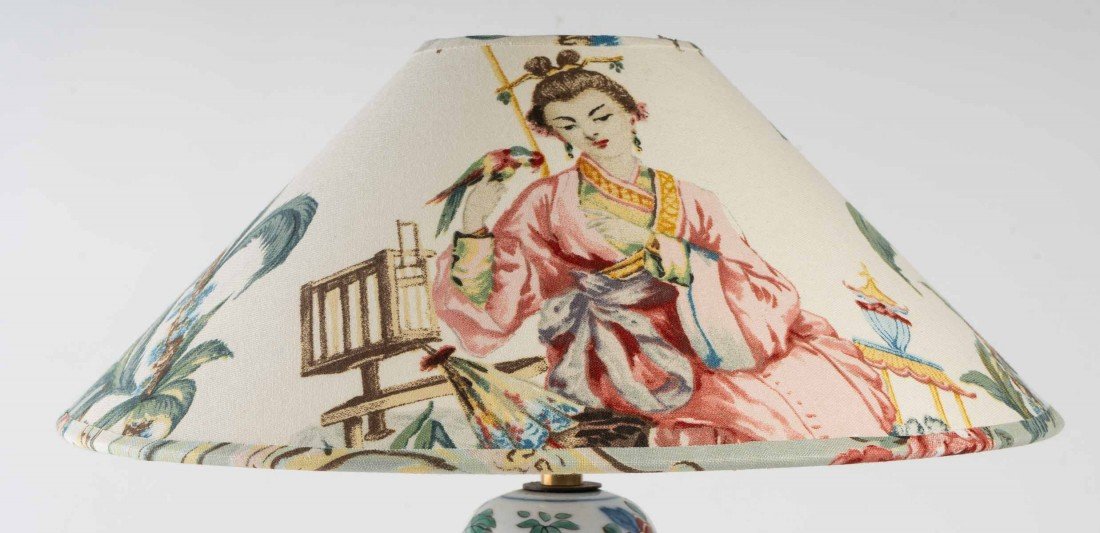 A Chinese Porcelain Lamp.-photo-3