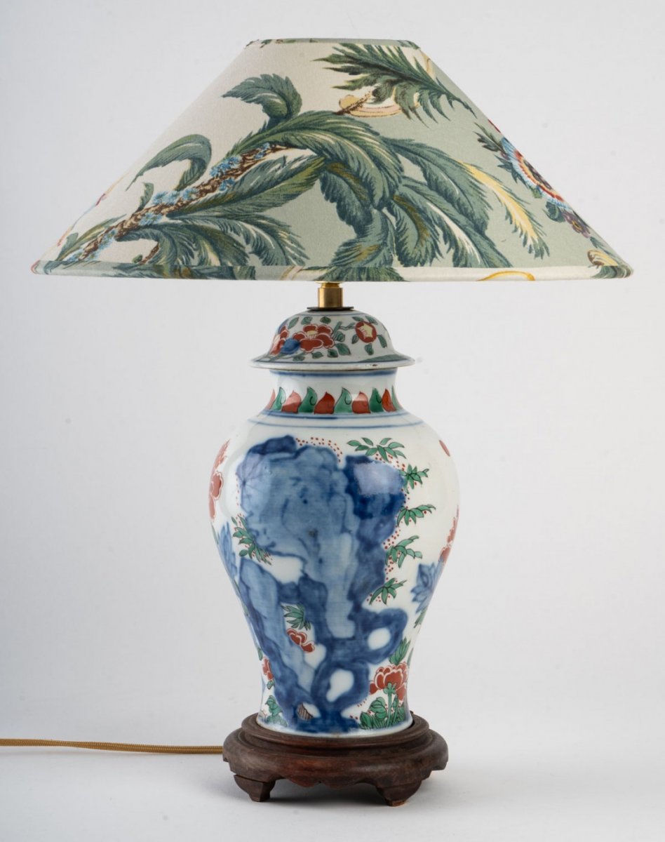 A Chinese Porcelain Lamp.-photo-4