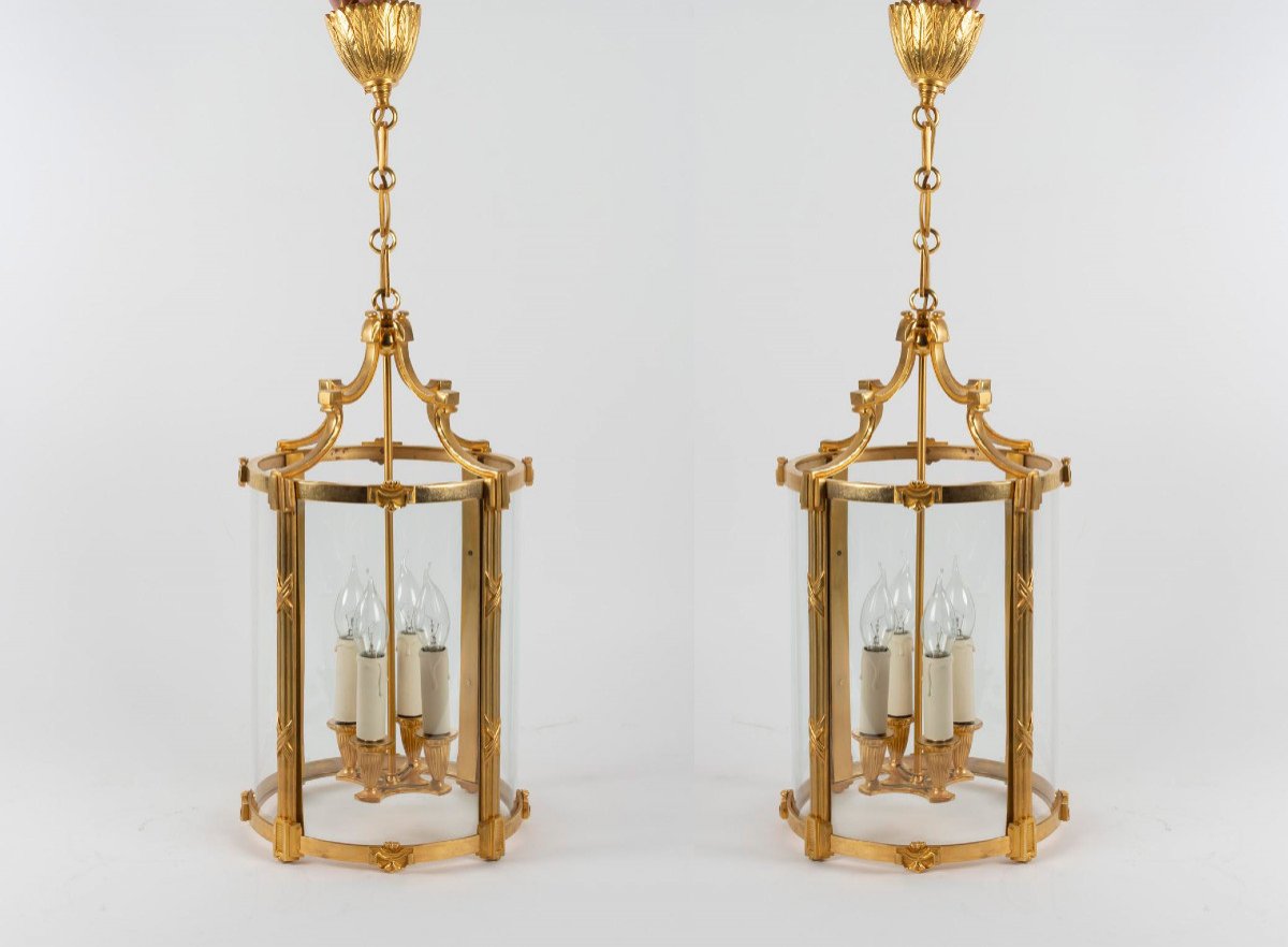 A Pair Of Louis XVI Style Lanterns. 