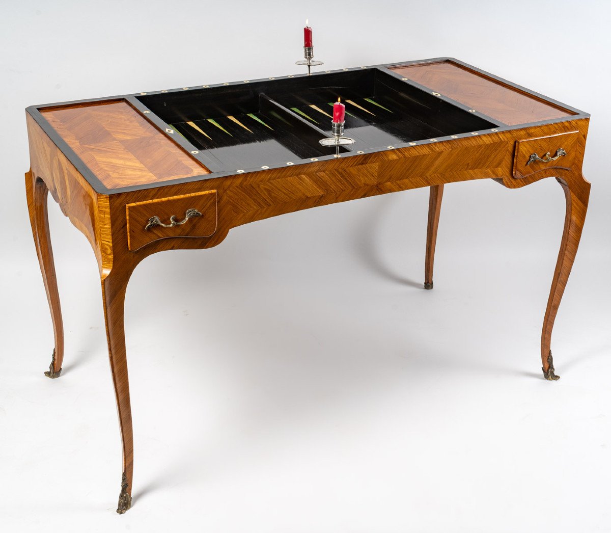 Table à Jeux Tric-trac De Style Louis XV.-photo-1