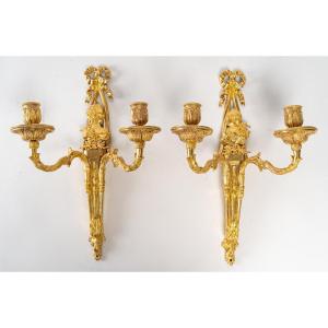 A Louis XVI Period (1774 - 1793) Pair Wall - Lights.