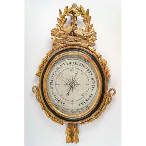 A Louis XVI Period (1774 - 1793) Barometer.