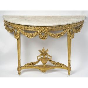 Console d'époque Louis XVI (1774 - 1793).