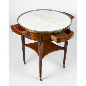 Table bouillotte d'époque Louis XVI (1774 - 1793). XVIIIe siècle.