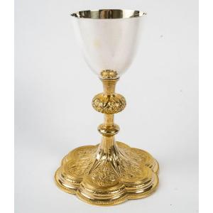 Neo-gothic Style Chalice, Dating From The 19th Century.