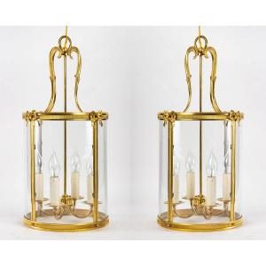 A Pair Of Lanterns In Louis XVI Style.