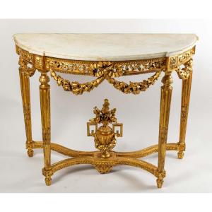 Console d'époque Louis XVI (1774 - 1793).