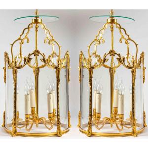 A Pair Of Lanterns In Louis XV Style.