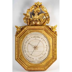 A 1st Empire Period (1804 - 1815) Barometer. 