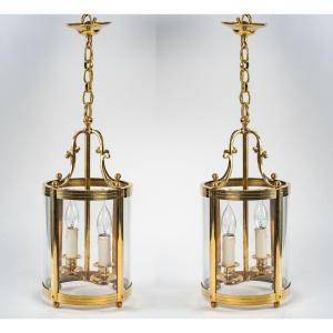 A Pair Of Lanterns In Louis XVI Style.