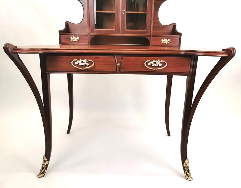   Louis  Majorelle Bureau Art Nouveau "Aux Trèfles" -photo-4