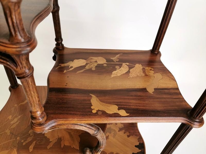 Emile Gallé Etagère De Présentation Art Nouveau-photo-2
