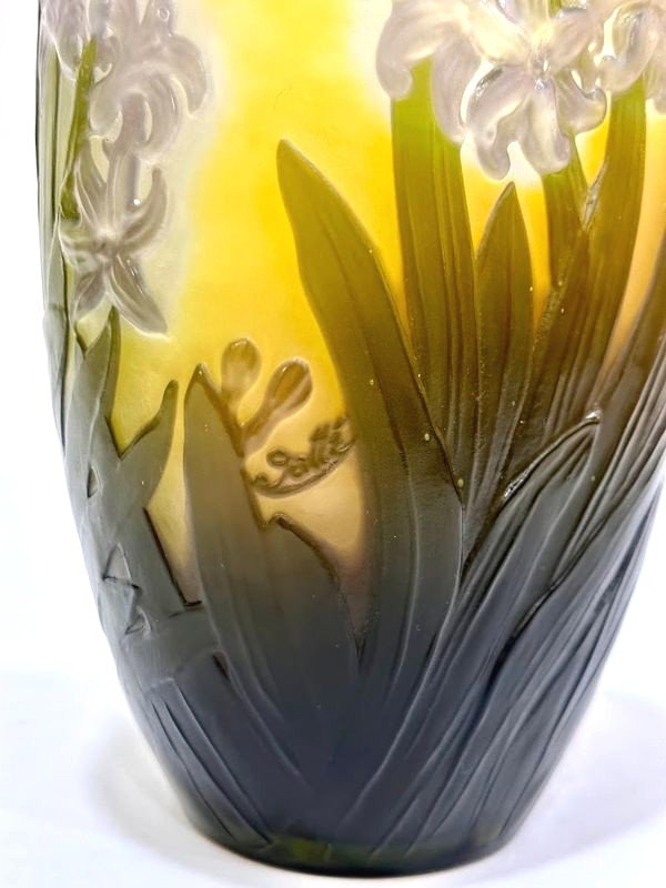 Emile Gallé Vase Art Nouveau  -photo-3