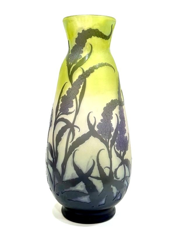 Emile Gallé Vase Art Nouveau  "Veronica Spicata"