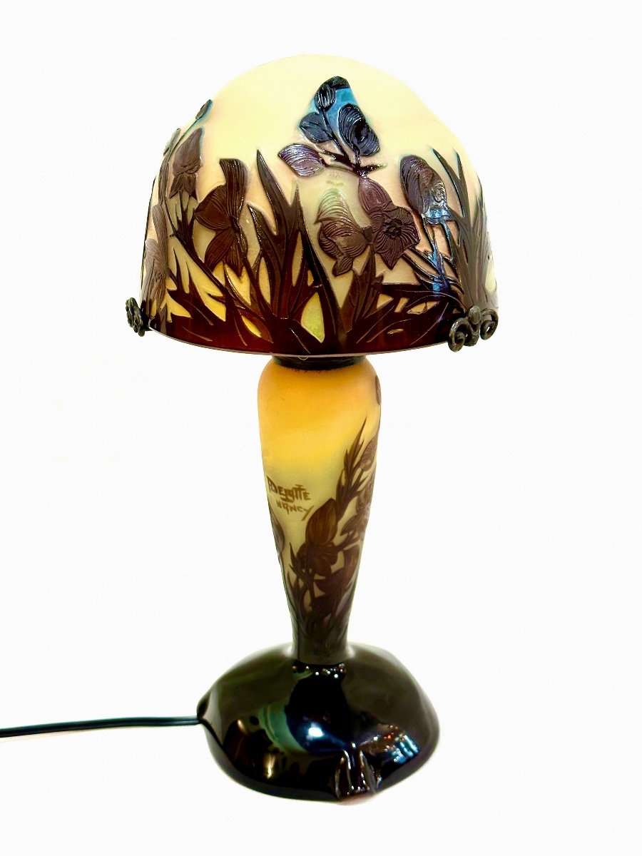 Lampe Champignon Art Nouveau "A.Delatte"